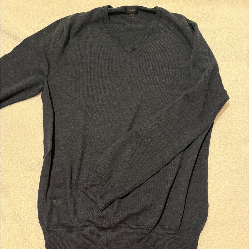 J. Crew Navy V-Neck Sweater for Men